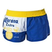 Label Women\u0026apos;s Blue Swimwear Board Shorts-Small